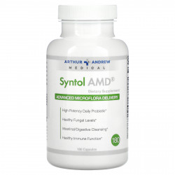 Arthur Andrew Medical, Syntol AMD, Advanced Microflora Delivery, средство для здоровой микрофлоры, 500 мг, 180 капсул
