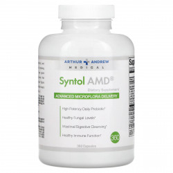 Arthur Andrew Medical, Syntol AMD, Advanced Microflora Delivery, средство для здоровой микрофлоры, 500 мг, 360 капсул