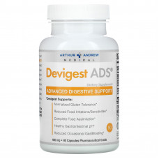 Arthur Andrew Medical, Devigest ADS, улучшенная поддержка пищеварения, 400 мг, 90 капсул