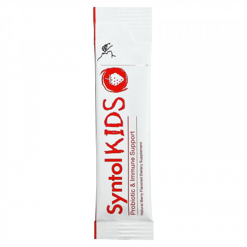 Arthur Andrew Medical, Syntol Kids, ежедневный пробиотик для детей, натуральный ягодный вкус, 30 отдельных порционных пакетиков