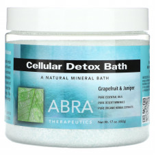 Abracadabra, Abra Therapeutics, Cellular Detox Bath, грейпфрут и можжевельник, 482 г (17 унций)