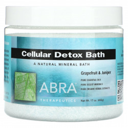 Abracadabra, Abra Therapeutics, Cellular Detox Bath, грейпфрут и можжевельник, 482 г (17 унций)