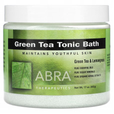 Abracadabra, Abra Therapeutics, Тонизирующая ванна с зеленым чаем, 482 г (17 унций)