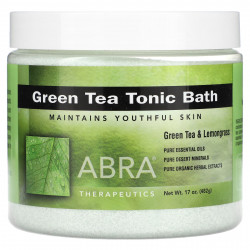 Abracadabra, Abra Therapeutics, Тонизирующая ванна с зеленым чаем, 482 г (17 унций)