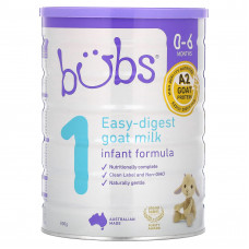Aussie Bubs, Легкоусваиваемая смесь для грудных детей из козьего молока, 0–6 месяцев, 800 г