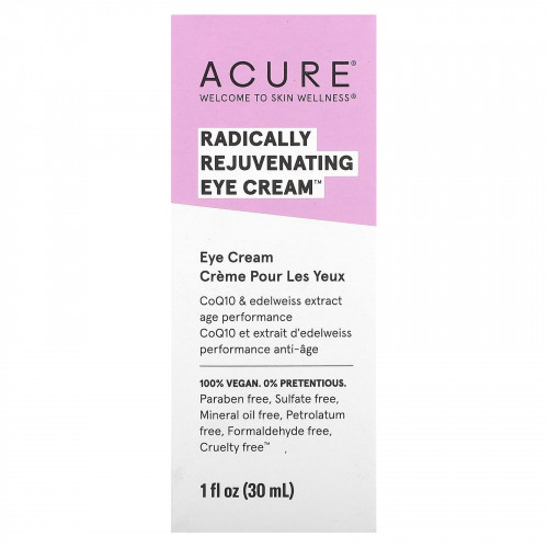 ACURE, Radically Rejuvenating, крем для области вокруг глаз, 30 мл (1 жидк. унция)