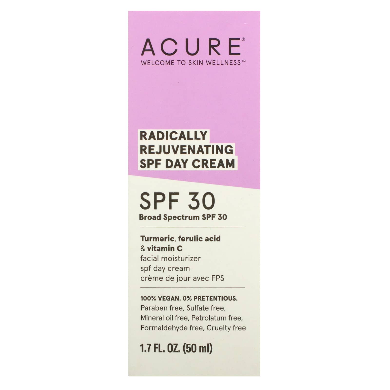 ACURE, Radically Rejuvenating, дневной крем, SPF 30, 50 мл (1,7 жидк. унции)