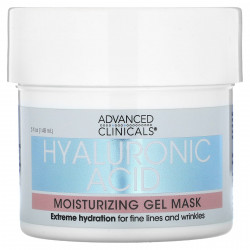 Advanced Clinicals, Гиалуроновая кислота, увлажняющая гель-маска для красоты, 148 мл (5 жидк. Унций)