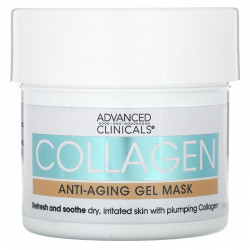 Advanced Clinicals, Collagen, антивозрастная гелевая косметическая маска, 148 мл (5 жидк. Унций)