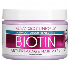Advanced Clinicals, Биотин, восстановление против ломкости волос, 355 мл (12 жидк. Унций)