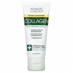 Advanced Clinicals, Collagen, лосьон для восстановления кожи, без отдушек, 59 мл (2 жидк. Унции) (Товар снят с продажи) 
