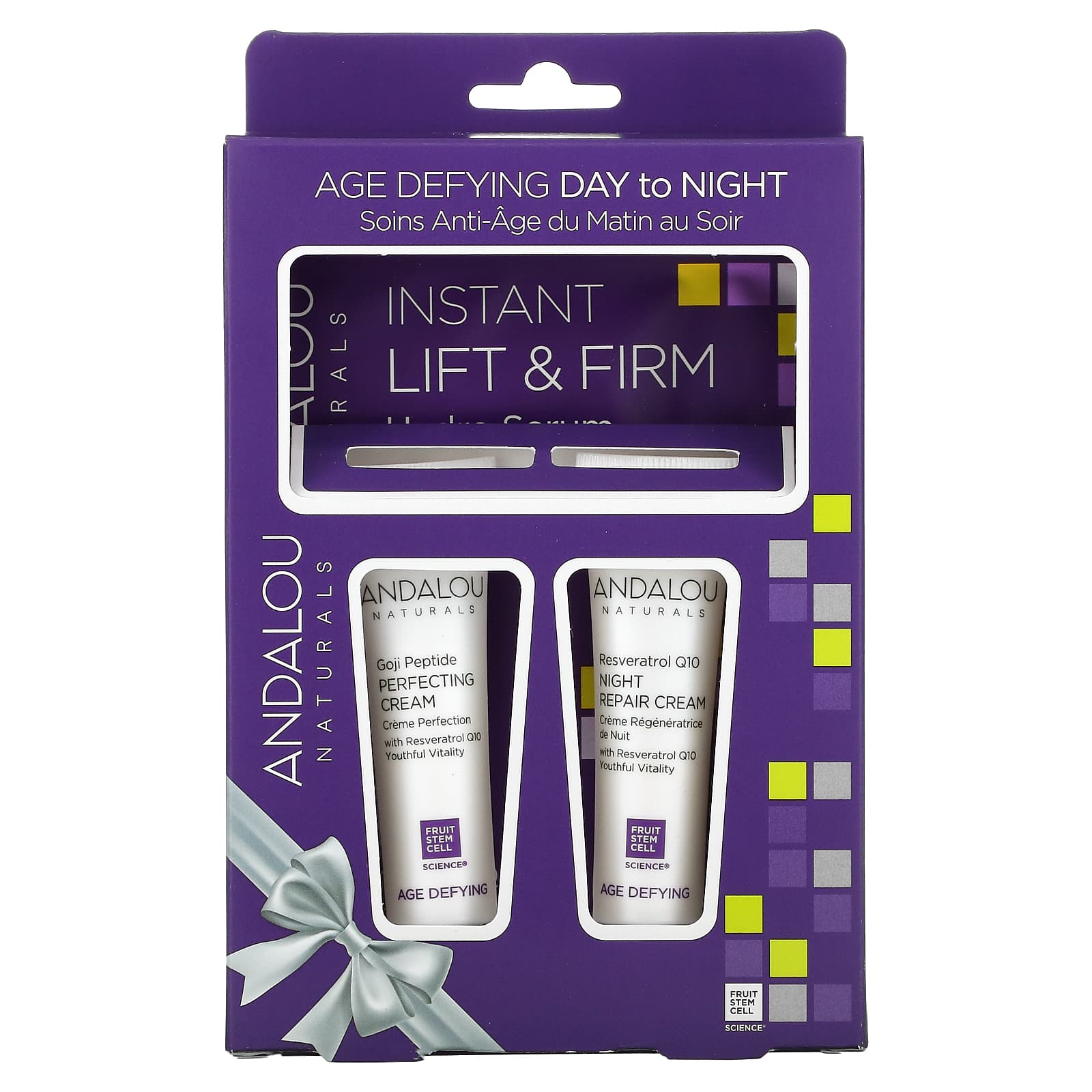 Andalou Naturals, Age Defying Day To Night, набор из 3 предметов