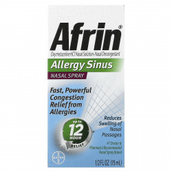 Afrin, Спрей для носа от аллергии, 15 мл (1/2 жидк. Унции)