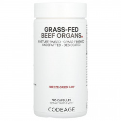 Codeage, Органы из говядины травяного откорма, 180 капсул