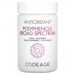 Codeage, полифенолы широкого спектра действия, 120 капсул