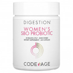 Codeage, Для пищеварения, пробиотик для женщин, 50 млрд КОЕ, 60 капсул