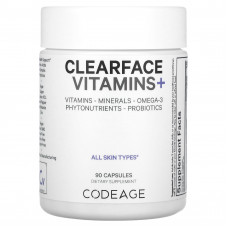 Codeage, Clearface Vitamins+, 90 капсул