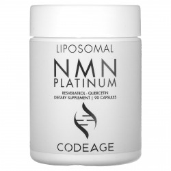 Codeage, Platinum, липосомальный NMN, ресвератрол, кверцетин, 90 капсул