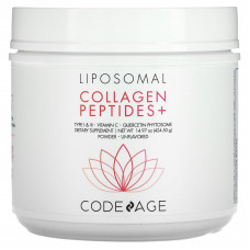 Codeage, Липосомальный порошок, пептиды коллагена +, без добавок, 424,50 г (14,97 унции)