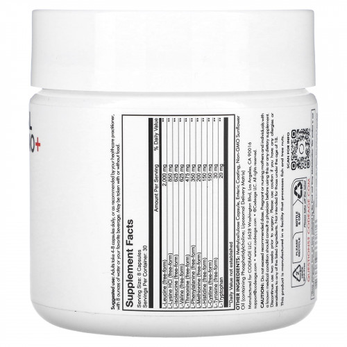 Codeage, Liposomal Multi Amino +, Centurion`` 240 капсул