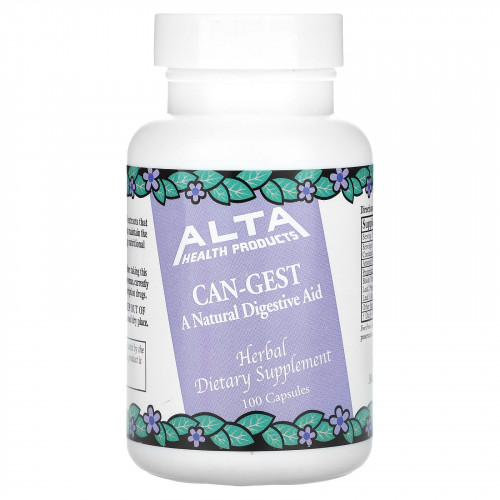 Alta Health, Can-Gest, натуральная добавка для поддержки пищеварения, 100 капсул