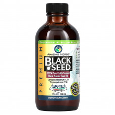Amazing Herbs, Black Seed, на 100% чистое масло холодного отжима из семян черного тмина, 120 мл (4 жидк. унции)