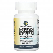 Amazing Herbs, Черное семя, 60 вегетарианских капсул