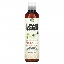 Amazing Herbs, черный тмин, увлажняющий шампунь с медом, для нормальных и жирных волос, 240 мл (8 жидк. унций)