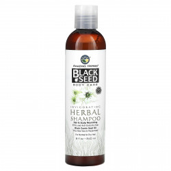 Amazing Herbs, Black Seed, бодрящий травяной шампунь, для нормальных и сухих волос, 240 мл (8 жидк. Унций)
