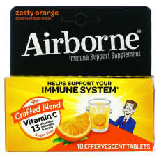 AirBorne, добавка для поддержки иммунной системы, со вкусом апельсина, 10 шипучих таблеток