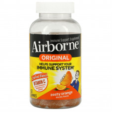 AirBorne, Оригинальная добавка для поддержки иммунитета, пикантный апельсин, 63 жевательные таблетки