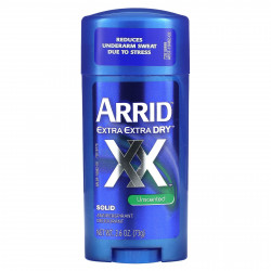 Arrid, Extra Extra Dry XX, твердый дезодорант-антиперспирант, без запаха, 73 г (2,6 унции)