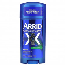Arrid, Extra Extra Dry XX, твердый дезодорант-антиперспирант, ультра свежесть, 73 г (2,6 унции)