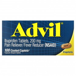 Advil, Таблетки ибупрофена, 200 мг, 100 капсул, покрытых оболочкой