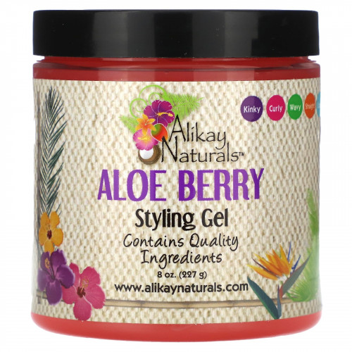 Alikay Naturals, Гель для укладки с алоэ и ягодами, 227 г (8 унций)