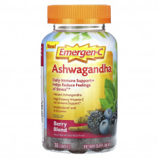 Emergen-C, Ашваганда, смесь ягод`` 36 жевательных таблеток