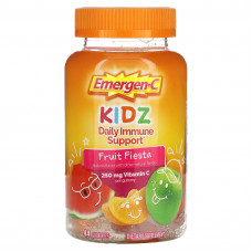 Emergen-C, Ежедневная поддержка иммунитета для детей, Fruit Fiesta, 44 жевательные мармеладки