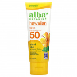 Alba Botanica, Sheer Shield, солнцезащитное средство для лица, SPF 45, без отдушек, 57 г (2 унции)