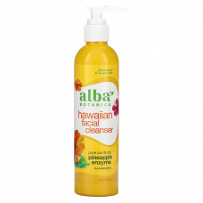 Alba Botanica, очищающее средство для лица «гавайское», с очищающими поры ферментами ананаса, 237 мл (8 жидк. унций)