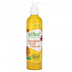 Alba Botanica, очищающее средство для лица «гавайское», с очищающими поры ферментами ананаса, 237 мл (8 жидк. унций)