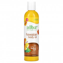 Alba Botanica, Гавайское масло для тела, Орех кукуй, 8,5 жид. унций (251 мл)