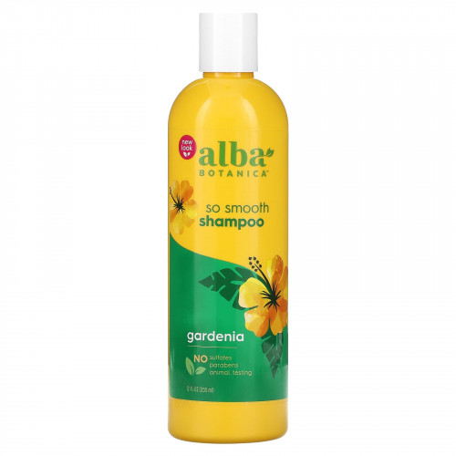 Alba Botanica, So Smooth, шампунь для вьющихся, непослушных волос, с гарденией, 355 мл (12 жидк. унций)