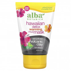 Alba Botanica, Hawaiian Detox согревающая грязевая маска, 113 г (4 унции)