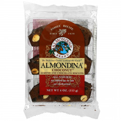 Almondina, Чоконат(шоколадный орех), миндальные и шоколадные печенья, 4 унции (113 г)