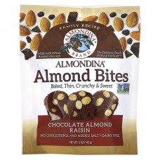 Almondina, Almond Bites, шоколадно-миндальный изюм, 142 г (5 унций)