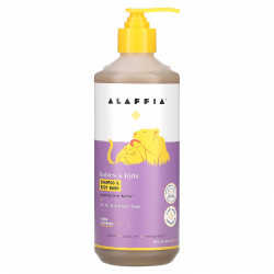 Alaffia, Детский шампунь и гель для душа, лимон и лаванда, 473 мл (16 жидк. Унций)