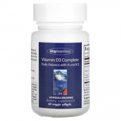 Allergy Research Group, Комплекс с витамином D3, 60 растительных капсул
