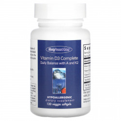Allergy Research Group, Комплекс с витамином D3, 120 растительных капсул