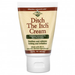 All Terrain, Ditch The Itch Cream, крем для защиты кожи с коллоидной овсянкой, 1%, 59 мл (2 жидк. унции)