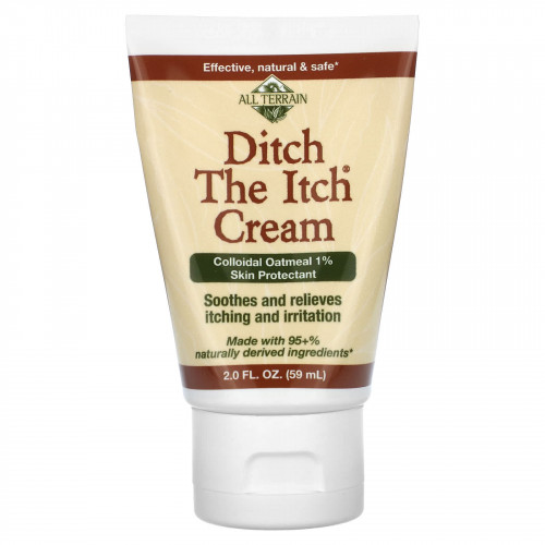 All Terrain, Ditch The Itch Cream, крем для защиты кожи с коллоидной овсянкой, 1%, 59 мл (2 жидк. унции)